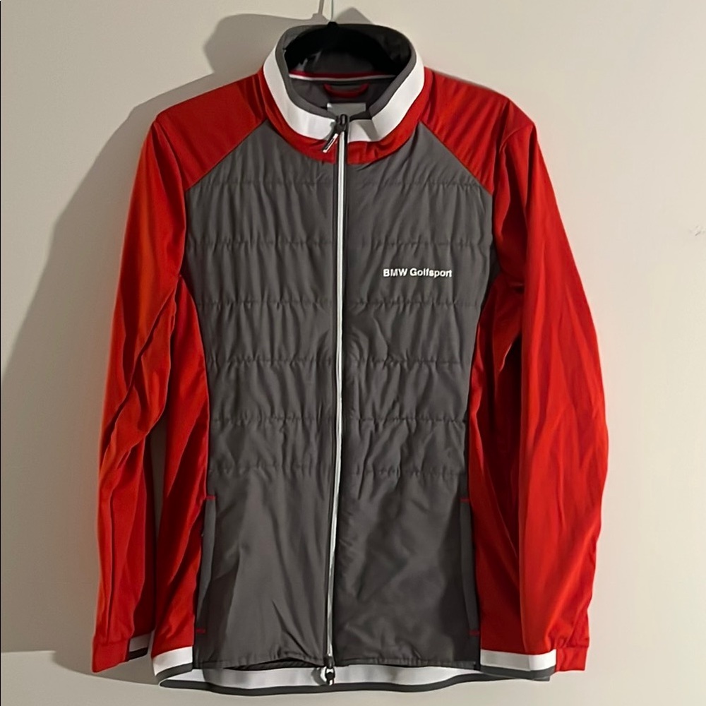 BMW GolfSport Women’s Red and Gray Jacket - Size Large
